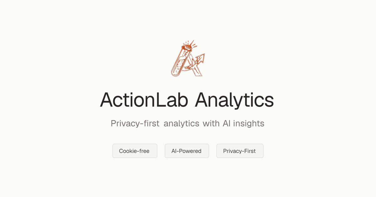 ActionLab Analytics - AI-Powered Privacy-First Web Analytics